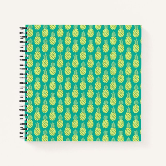 Pastel Pineapples Notebook (Front)