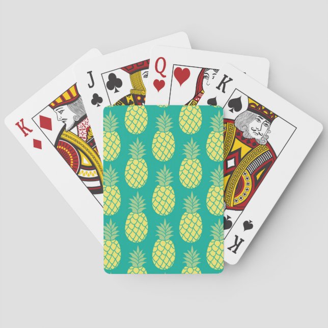 Pastel Pineapples Poker Cards (Back)