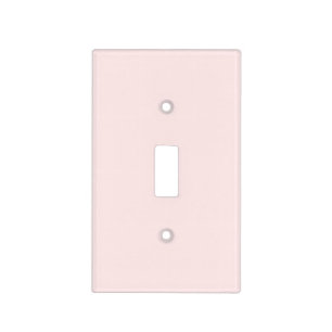 Pastel Pink 1 Light Switch Cover