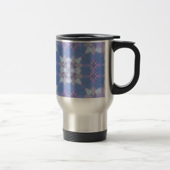 Pastel Pink and Blue #3 Travel Mug (Right)