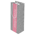 Pastel Pink and Gray Chevrons Custom Name
