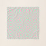 Pastel Pink and Green Checkerboard Jockey Silks Scarf<br><div class="desc">An elegant pastel pink and green checkerboard scarf or wrap to complement your derby day outfit for a stylish day at the races or a horse racing derby party. This pink and mint green checkered print is inspired by classic jockey silk You can customize the colors in the design tool...</div>