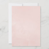 Pastel Pink and Grey Boho Floral Drive By Shower Invitation (Back)