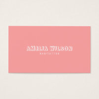Pastel Pink and Mint Babysitter Nanny Business Card