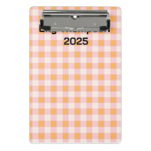 Pastel Pink and Orange Squares Planner