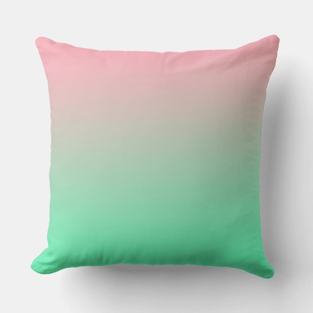 Pastel pink and pale green should always be seen  throw pillow (Front)