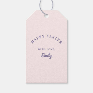 Pastel Pink and Purple Easter Gift Tags