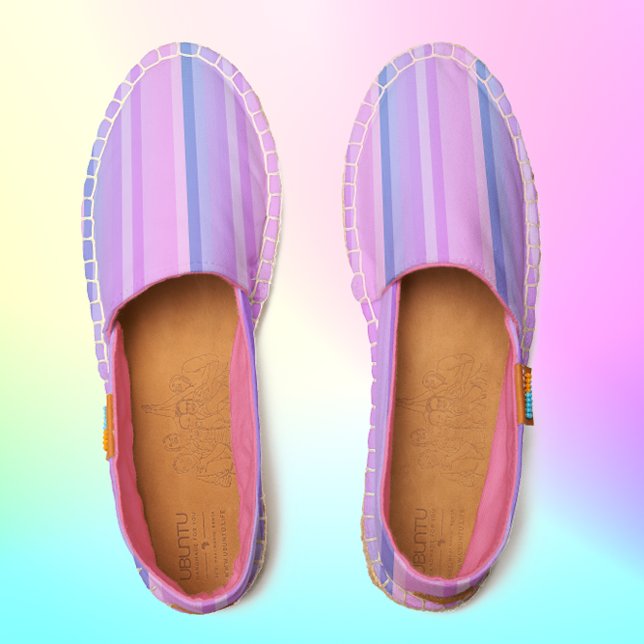 pastel pink and purple stripes  espadrilles (Creator Uploaded)