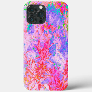 Pastel Pink and Red with Blue Hydrangea Landscape iPhone 13 Pro Max Case