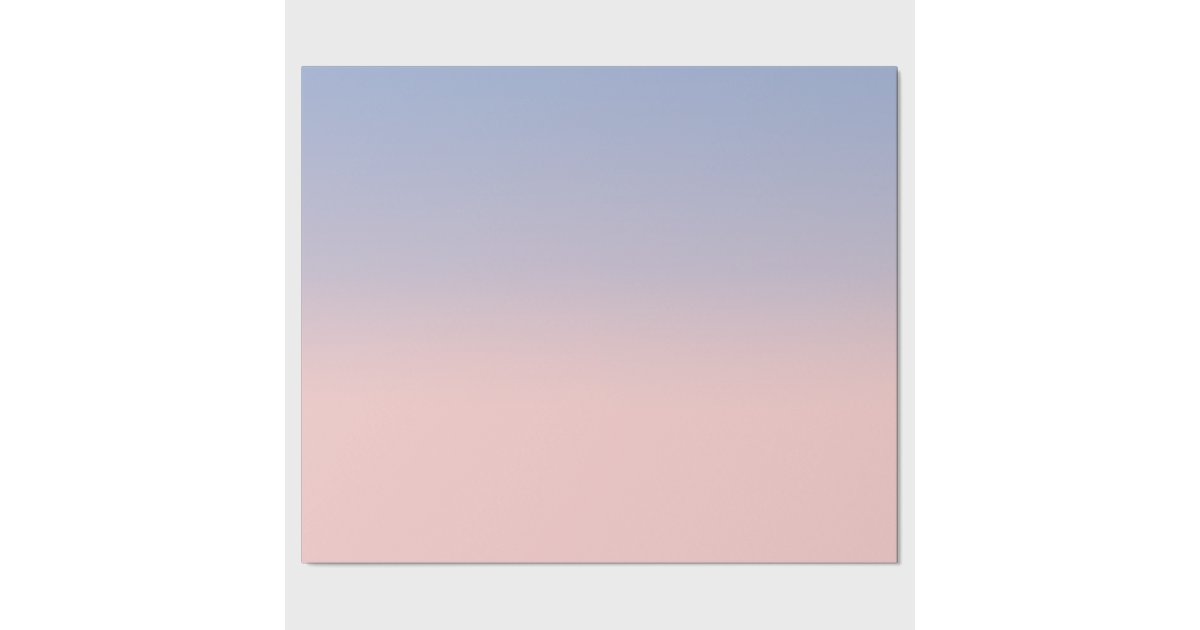 Pastel Pink and Sky Blue ombre Wrapping Paper Zazzle