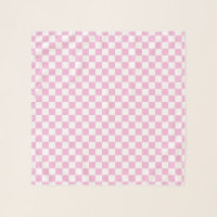 Pastel Pink and White Checkerboard Jockey Silks