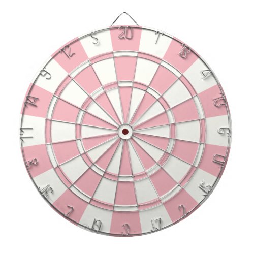 Pastel Pink And White Dart Board