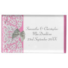 Pastel pink and white lace traditional wedding