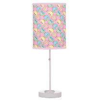 Pastel Pink Baby Owl Nursery Theme Table Lamp