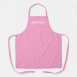 Pastel Pink Bakery Personalized Kitchen Apron