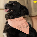 Pastel Pink Best Friends Custom Name Pet Bandana<br><div class="desc">Your beloved canine family member has a best friend. So it would be really cute to get them matching bandanas with their names on it. Choose their colors and easily customize their names yourself right on the platform. Easy Peasy! This set includes soft pastel color choices. There is another set...</div>
