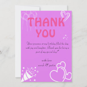 Pastel Pink Birthday Bliss greeting cards