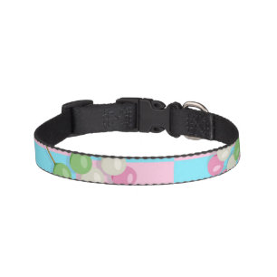 Pastel Pink Blue Checkered Dango Dog Collar