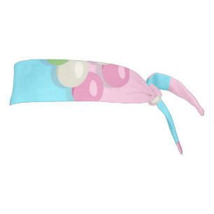 Pastel Pink Blue Checkered Dango Headband