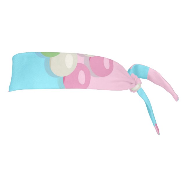 Pastel Pink Blue Checkered Dango Headband (Rotate 90)