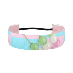 Pastel Pink Blue Checkered Dango NonSlip Headbands