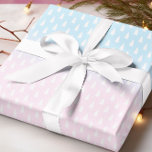 Pastel Pink Blue Christmas Tree Gender Reveal Wrapping Paper<br><div class="desc">This design was created through digital art. It may be personalized by clicking the customize button and changing the color, adding a name, initials or your favorite words. Contact me at colorflowcreations@gmail.com if you with to have this design on another product. Purchase my original abstract acrylic painting for sale at...</div>