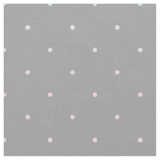 Pastel Pink Blue Dot Pattern Fabric