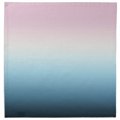 Pastel Pink  Blue Gradient Indigo Rose Ombre      Cloth Napkin