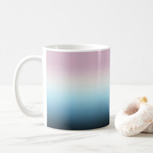  Pastel Pink  Blue Gradient Indigo Rose Ombre Coffee Mug