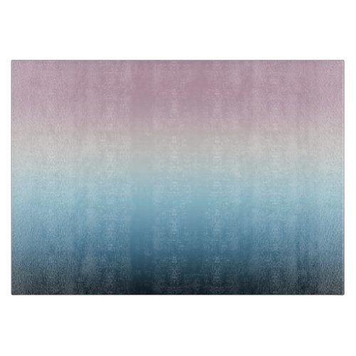 Pastel Pink  Blue Gradient Indigo Rose Ombre   Cutting Board