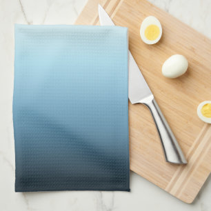 Pastel Pink & Blue Gradient Indigo Rose Ombre Kitchen Towel