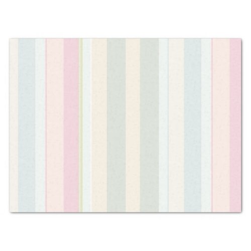 Pastel Pink Blue Wide Stripe Tissue Paper