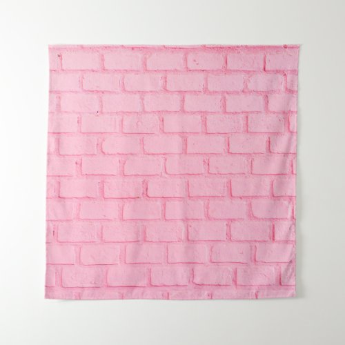 Pastel pink brick background wall texture pink re tapestry