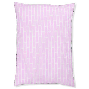 Pastel Pink Bricks Pet Bed