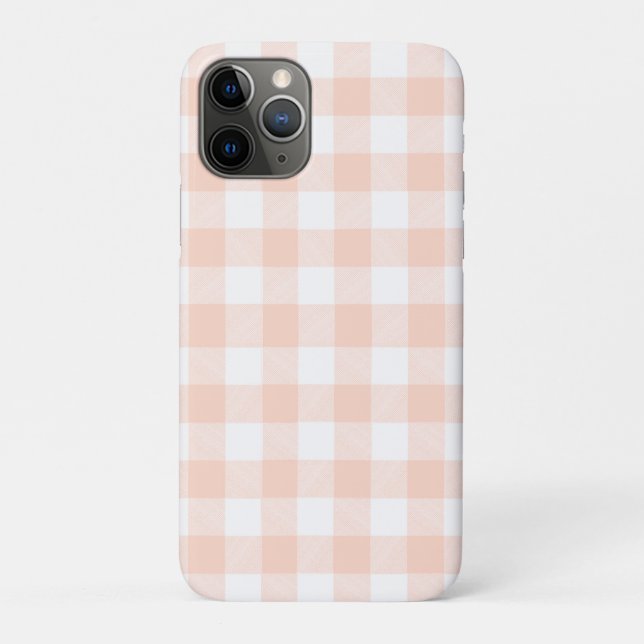 Pastel Pink Buffalo Check  Case-Mate iPhone Case (Back)