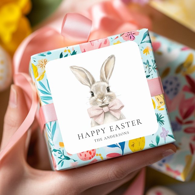 Pastel Pink Bunny Easter Sticker (Creator Uploaded)