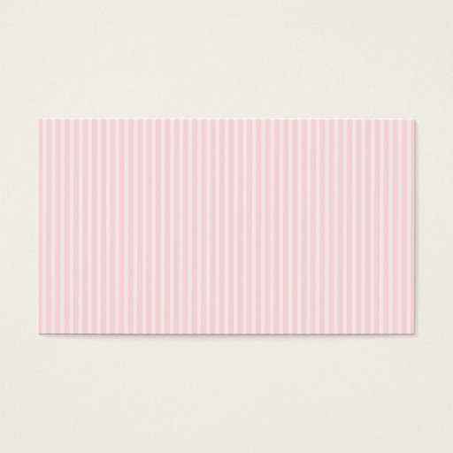 Customizable Pastel Pink Candy Stripes. Business Card Template