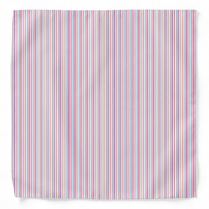 Pastel Pink Candy Stripes Bandana