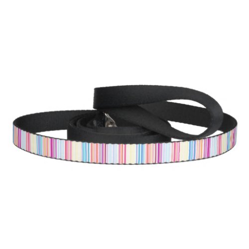 Pastel Pink Candy Stripes Pet Leash