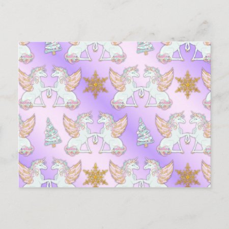 Pastel Pink Christmas Unicorns