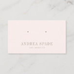 Pastel Pink Classic And Chic Jewelry Display Card at Zazzle