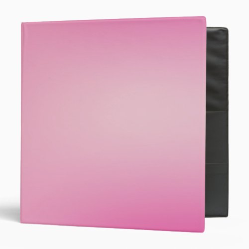Pastel Pink Colors Abstract Blur Gradient Ombre 3 Ring Binder
