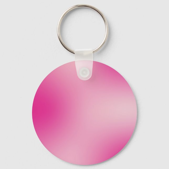 Pastel Pink Colors Abstract Blur Gradient Ombre Keychain (Front)