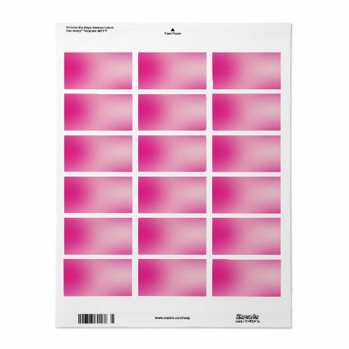 Pastel Pink Colors Abstract Blur Gradient Ombre Label