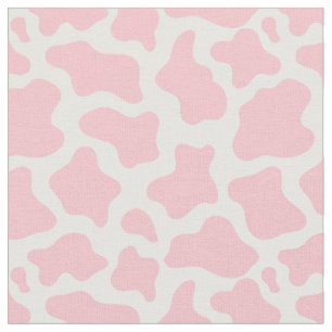pastel pink cow print kawaii fabric