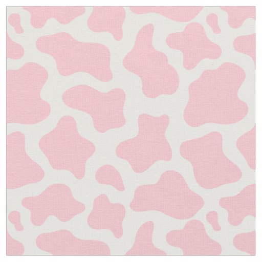 pastel pink cow print kawaii fabric