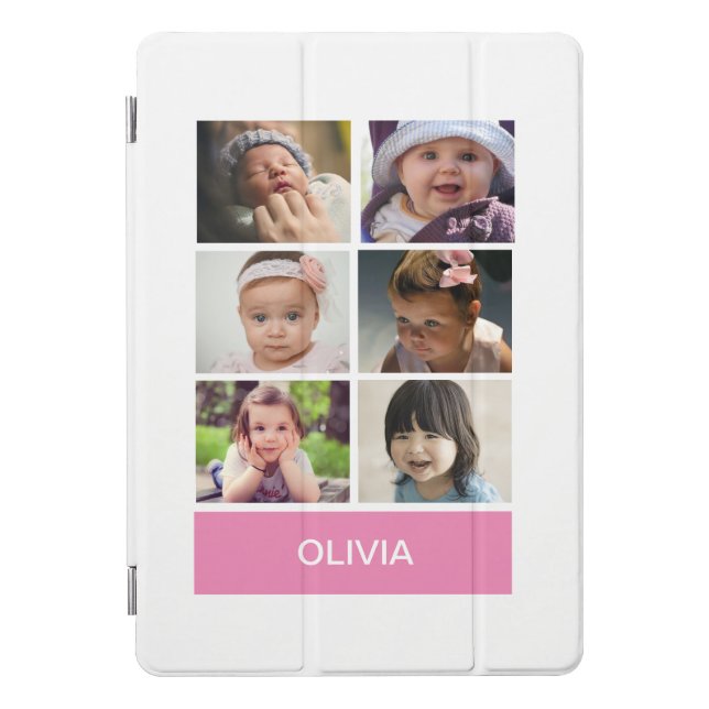 Pastel Pink Custom Photo – Personalized iPad Pro Cover (Front)