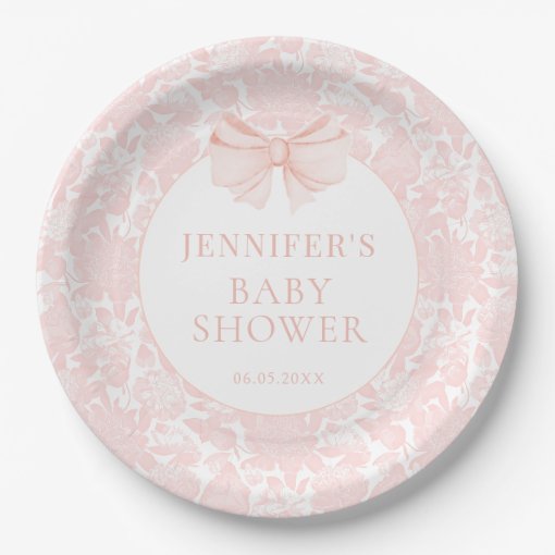 Baby Pink Paper Plates – 8 Zoll (22,8 Cm) Einweg-Pappteller In Zartem Rosa