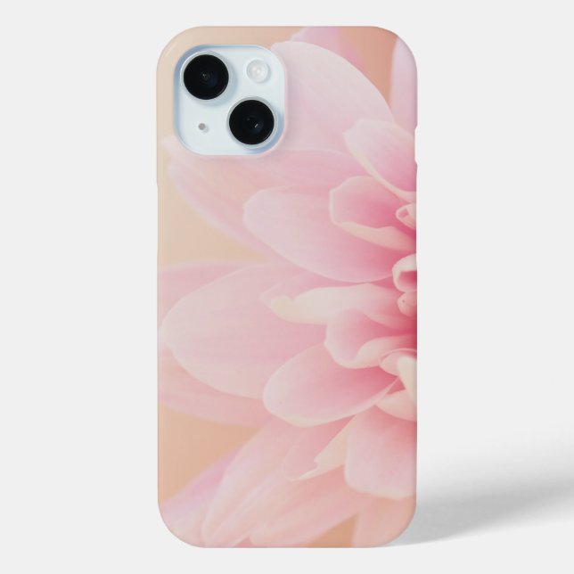 Pastel Pink Dahlia Macro Floral Photography iPhone Case-Mate iPhone Case (Back)