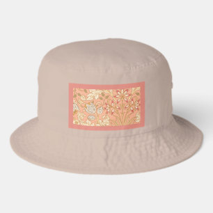 Pastel Pink Decorative Flowers Bucket Hat